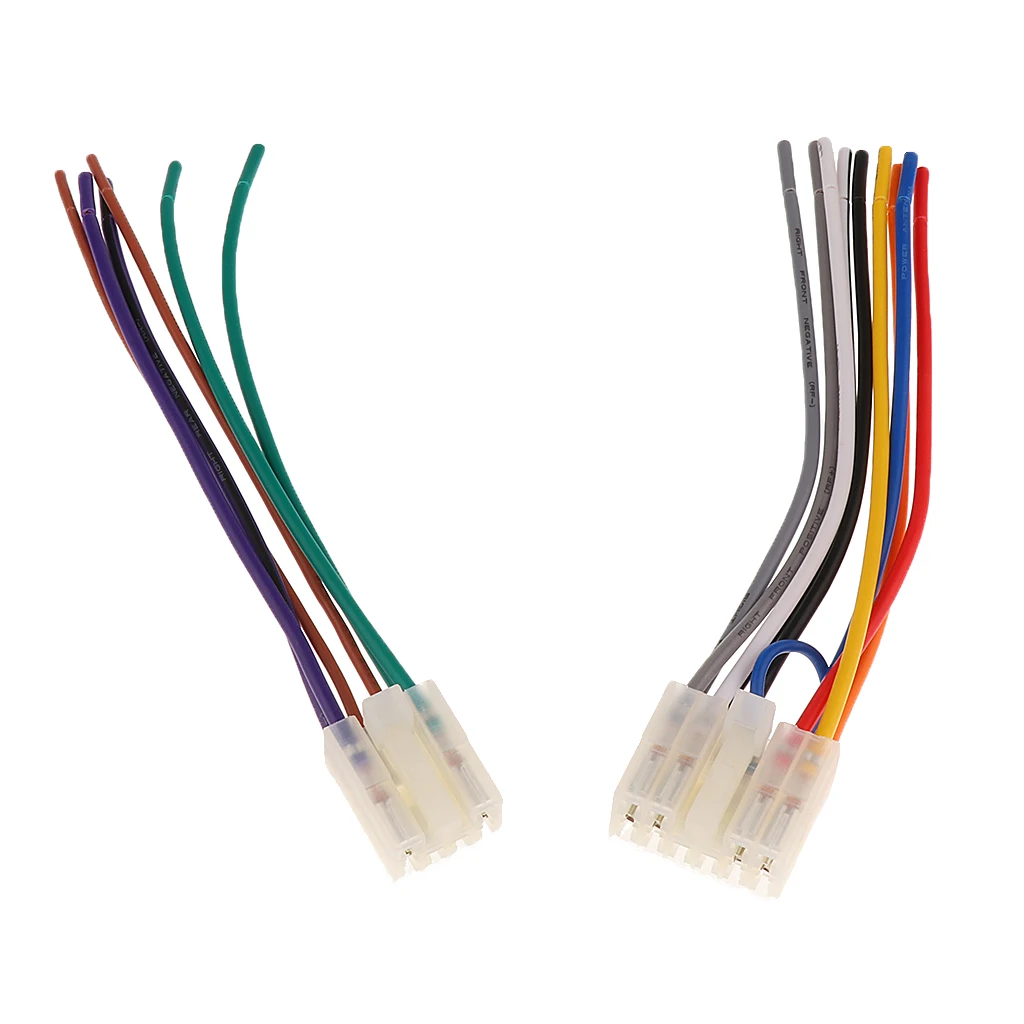 6.3' Car Stereo Wire Audio Wiring Harness Adapter Plug 10pin+6pin for Toyota