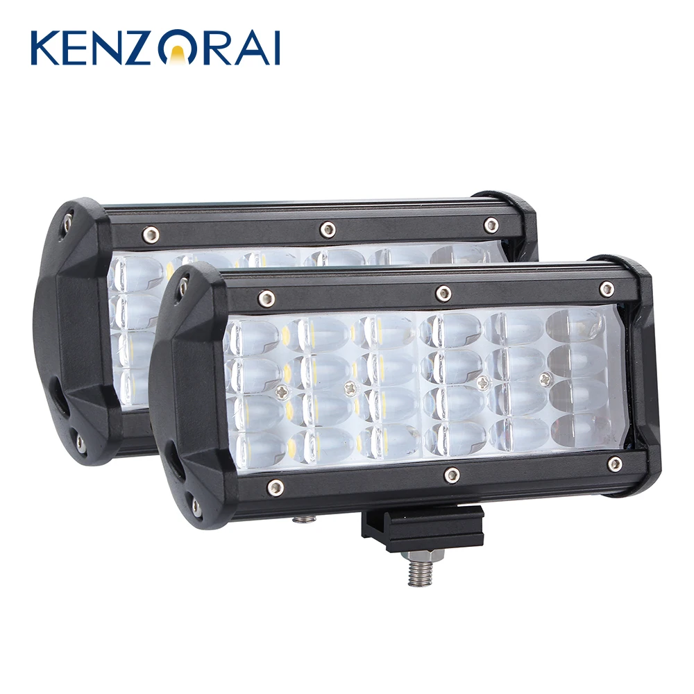 

108W 216W 432W 7 Inch 12V-24V Off Road Vehicle Work Lamp For Jeep 4x4 ATV UTV SUV Niva Lada Tractor Boat Car Led Light Bar