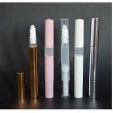 

New 1Pc 3ml Empty Twist Pen With Brush Cosmetic Container Lip Gloss Transparent Eyelash Growth Liquid Tube Nutrition Oil Bottle