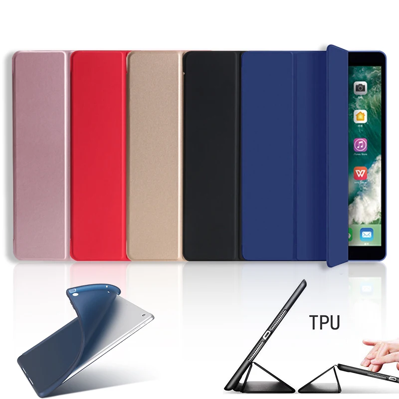 Custodia Per Ipad Mini 1/2/3/4/5 Custodia Per Ipad Air 1/2 2018 9.7 Funda Cover Intelligente In Morbida Pelle Posteriore Per Ipad 2019 Mini Custodia P