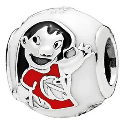 Эмалированные бусины с надписью «I Love Minnie& Mickey Hand», «Mous Love Heart», подходят для браслетов Pandora, серебро 925 пробы, ювелирные изделия DIY - Окраска металла: Золотой цвет