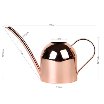 

Stainless Steel Watering Can Kettle Garden Home Bottle Plants Flower Sprinkler Pot Tools(Rose Gold)