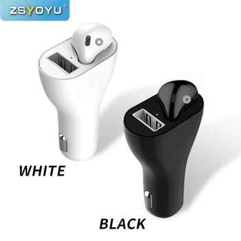 

Mini Micro Wireless Bluetooth Earphones Headphones With Case Car USB Charger 12V USB UNIVERSAL Charger For Car Micro USB 12V 5V