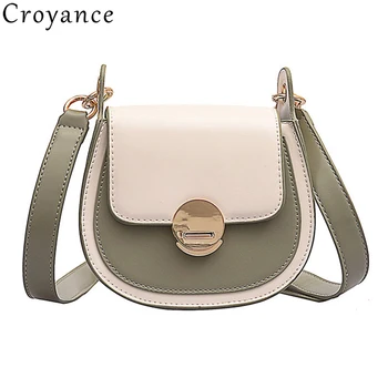 

Croyance Women Circular Bag Fashion New Style 2019 Casual Shoulder Bags Female Girl Handbag Solid Color Crossbody Purse
