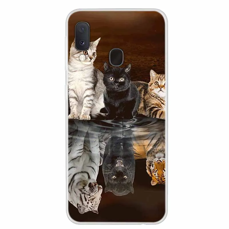Silicone Soft TPU Lion Print Phone Case Cover