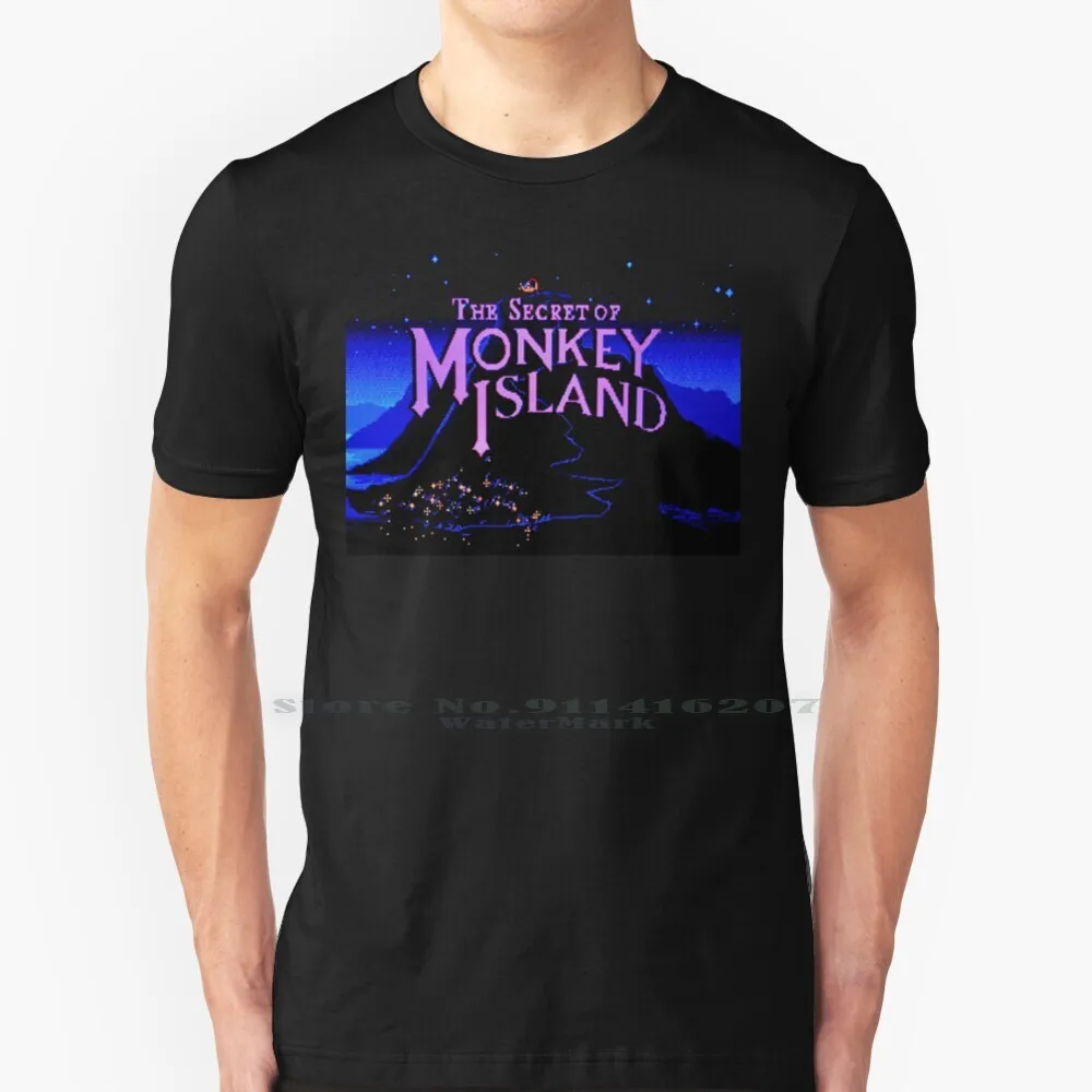 The Secret Of Monkey Island T Shirt 100% Puro Cotone Secret Of Monkey Island Monkey Island Guybrush Retro Pc Game Lucas 80S