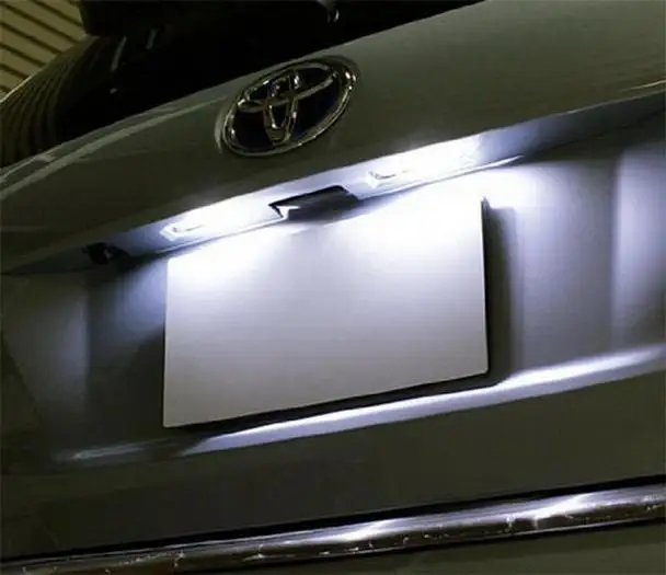 Светодиодный светильник номерного знака для Toyota Prius Venza toyota RAV4 Lexus CT200H & ZWA10 2011 ~