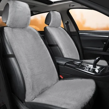 

Plush Car Seat Cover Front Backrest Cushion Non Slide Auto Accessories Universa Seat Protector Mat Pad Keep Warm in Winter
