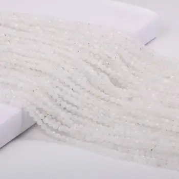 

Small Beads Natural Stone Beads Moon Stone 3mm Section Loose Beads for Jewelry Making Necklace DIY Bracelet Accessories (38cm)