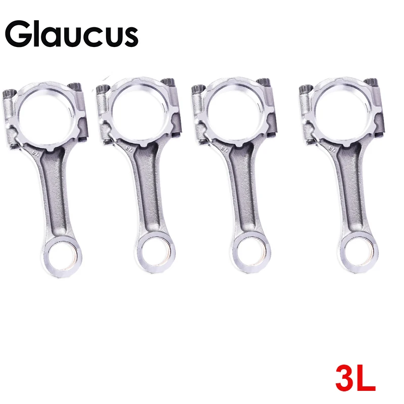 4pcs 3L engine connecting rod for Toyota HIACE TOYOACE DYNA HILUX