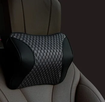 

Car Slow Rebound Cotton Auto Seat Head Neck Rest Leather Cushion Pad Head Rest Bone Pillow Fashion
