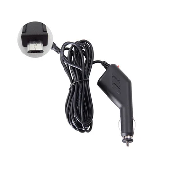 

3.5meter 5V 3.5A Curved mini USB Car Charger with 2 USB Port for Car DVR Camera GPS Video Recorder, input DC 8V-36V
