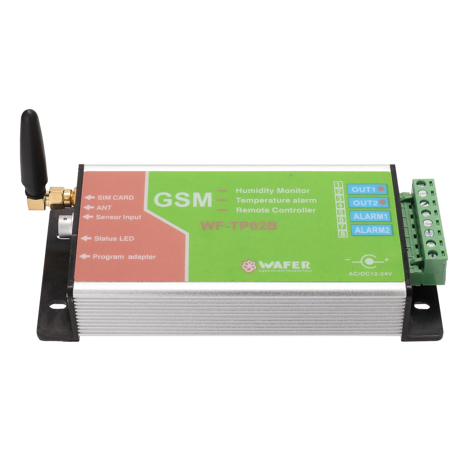 KKMOON Контроллер Температуры GSM сигнализация мониторинг дистанционного WF-TP02B метеостанция с 3 метровым датчиком