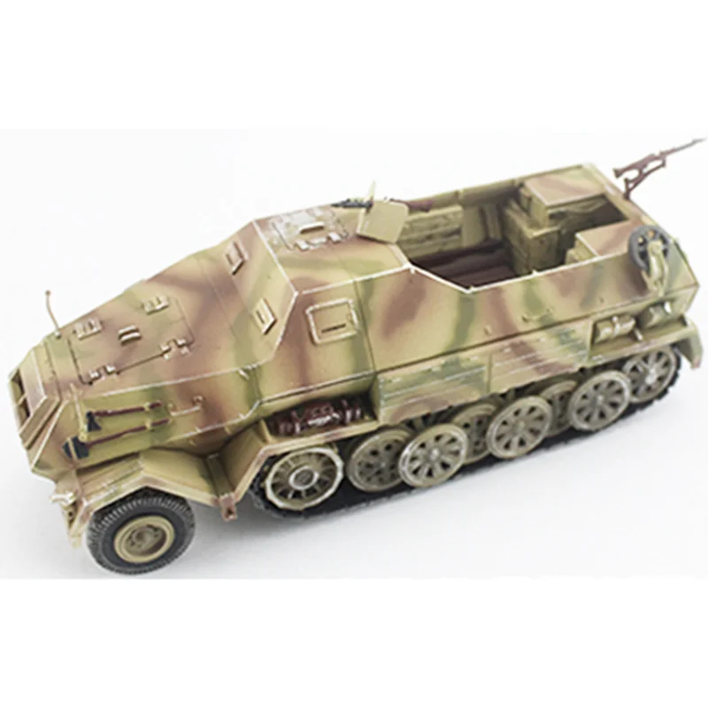 

1/72 German World War II Sd.Kfz.8 DB10 Half-track 88gun Tractor PVC Die-casting Military Car Model Collection Toy Christmas Gift