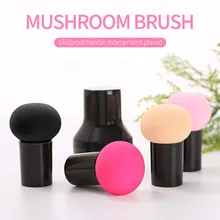 1 шт. губка для макияжа с коробкой милый гриб головка Косметическая сухая влажная двойного назначения пудра слоеная большая с тампоном коробка пакет Прямая поставка