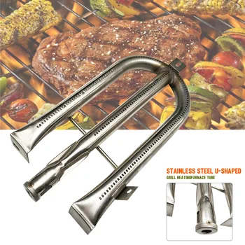 

Easy Install Stainless Steel Replacement Parts Spare Heavy Duty Kitchen Gas Burner Tube Practical Universal Durable BBQ Grills