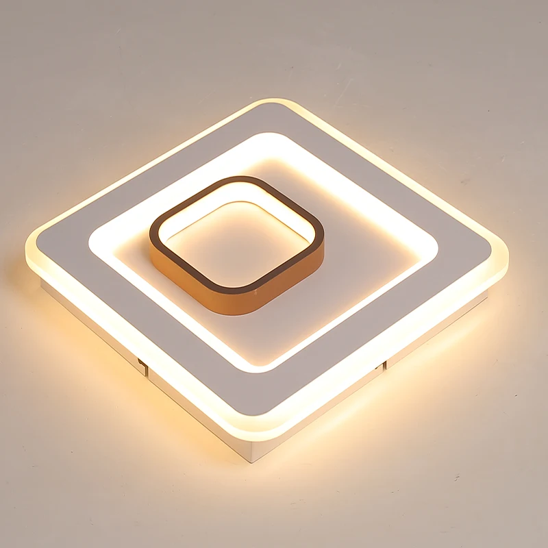 Новый креативный квадратный современный светодиодный потолочный светильник для
