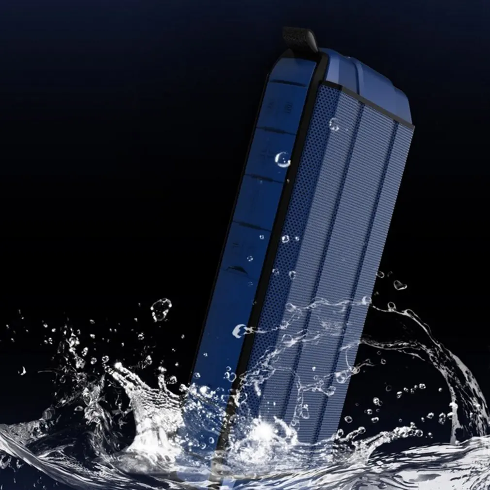 XIBONWE Y10 водонепроницаемый беспроводной динамик Портативный Перезаряжаемый музыкальный плеер мини открытый сабвуфер поддержка AUX-IN