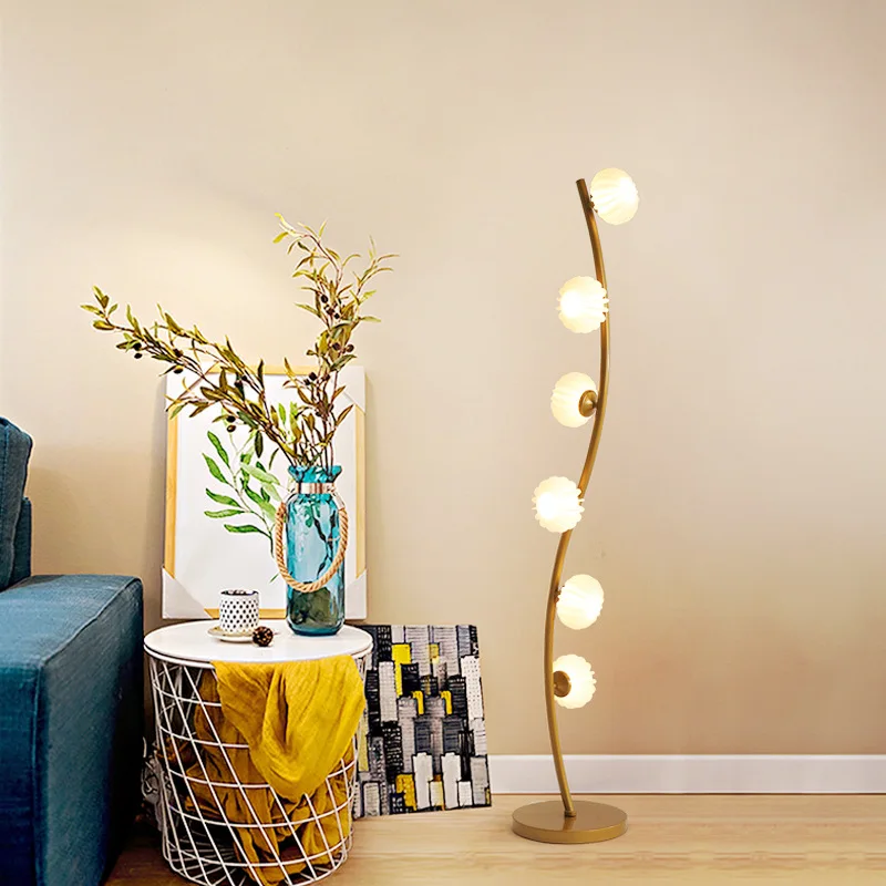 

Modern led lamp personality creative acrylic led floor lamp living room bedroom lighting decoration new