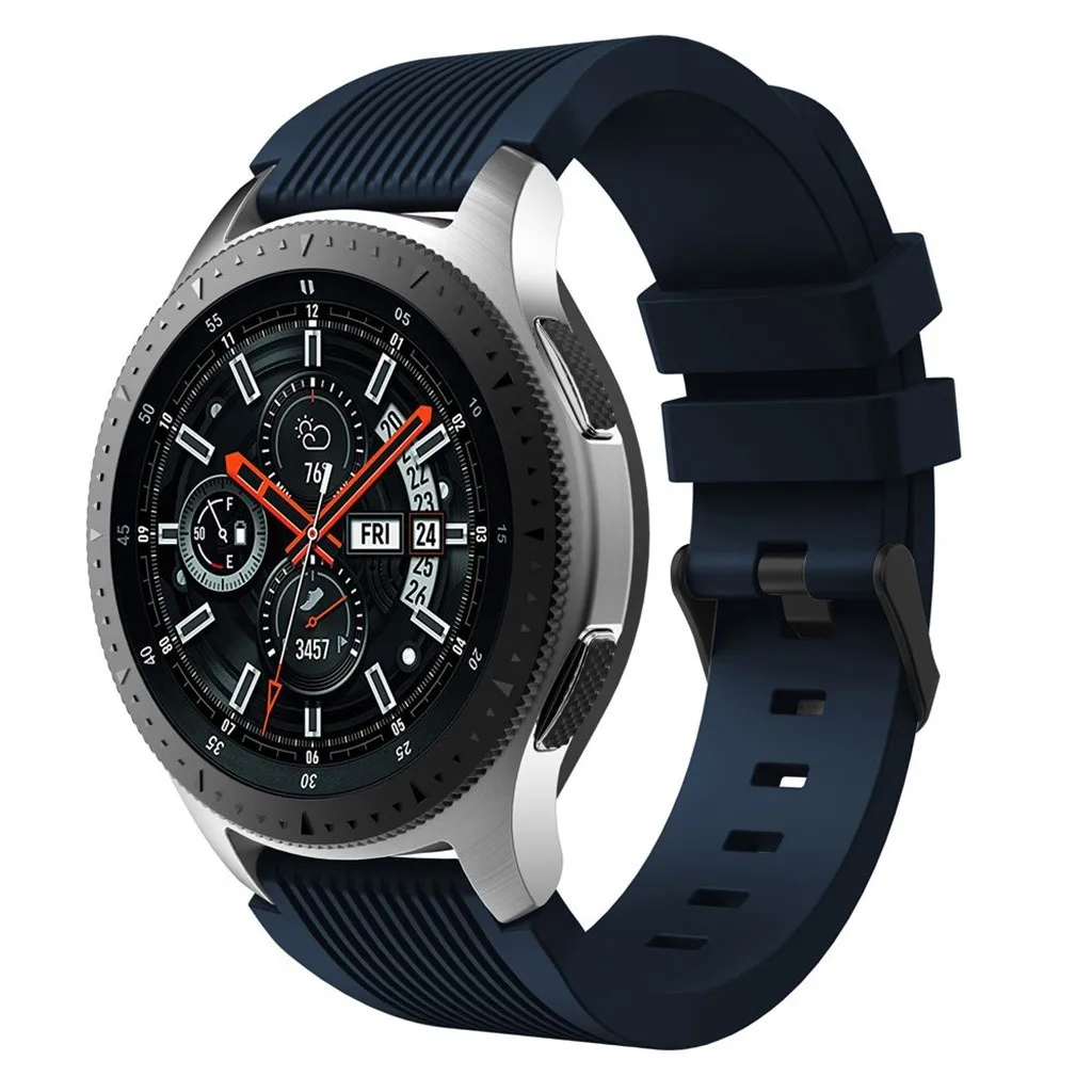 Сменный ремешок для samsung Galaxy Watch 46 мм, мягкий силиконовый ремешок, спортивный ремешок 22 мм, ремешок для часов