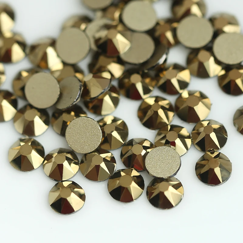 Новинка star Faced(8 big+ 8 small) ss10, ss16, ss20, ss30 размер цвет Aurum клей на не горячей фиксации Стразы