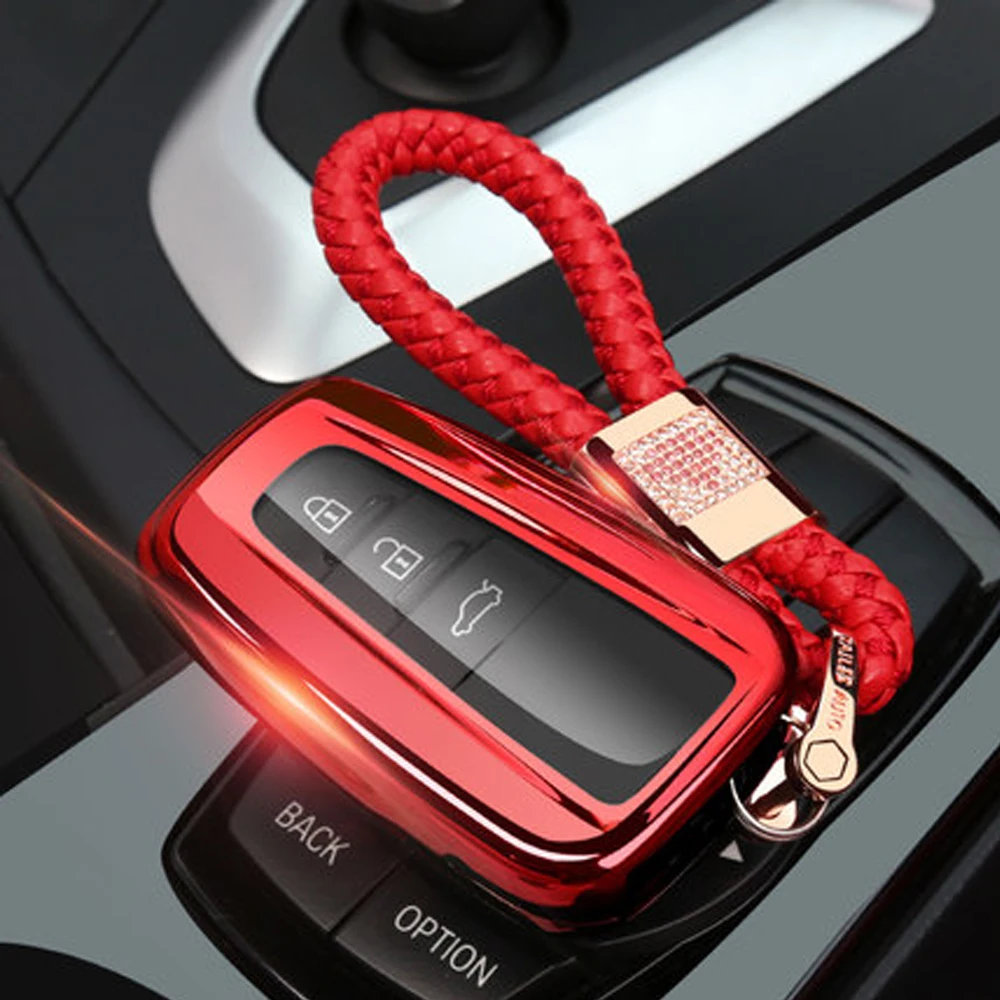 Умный автомобильный чехол для ключей, брелок для Toyota Camry CHR C-HR Prius Corolla RAV4 Prado, ключница для ключей