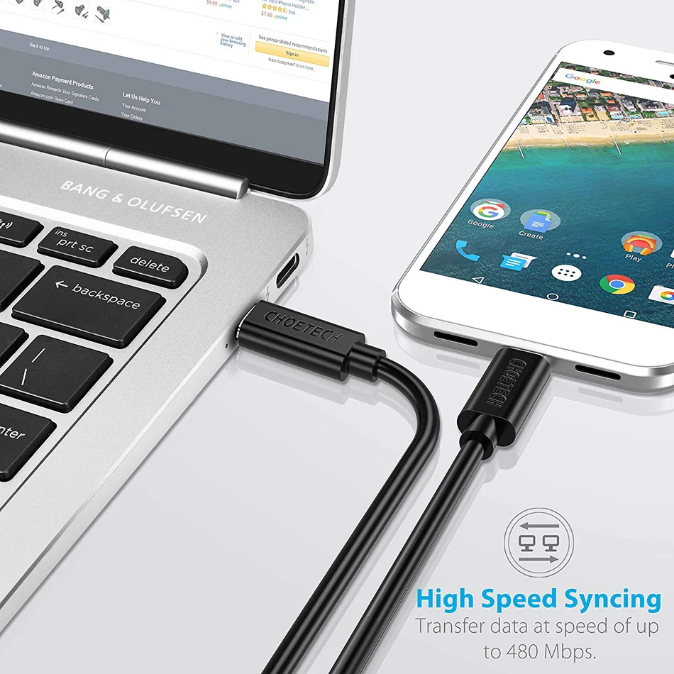 CHOETECH 3 м USB C к USB C кабель для samsung Galaxy S9 S8 Note 9 8 Поддержка PD 60 Вт QC3.0 3A шнур быстрой зарядки для устройств type-C