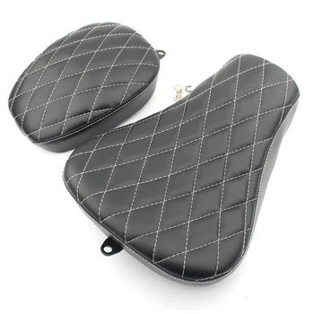 

Motorcycle Driver Seat + Rear Pillion Passenger Seat Leather Seat Cushion for Sportster XL1200 XL883 XL 883 72 48