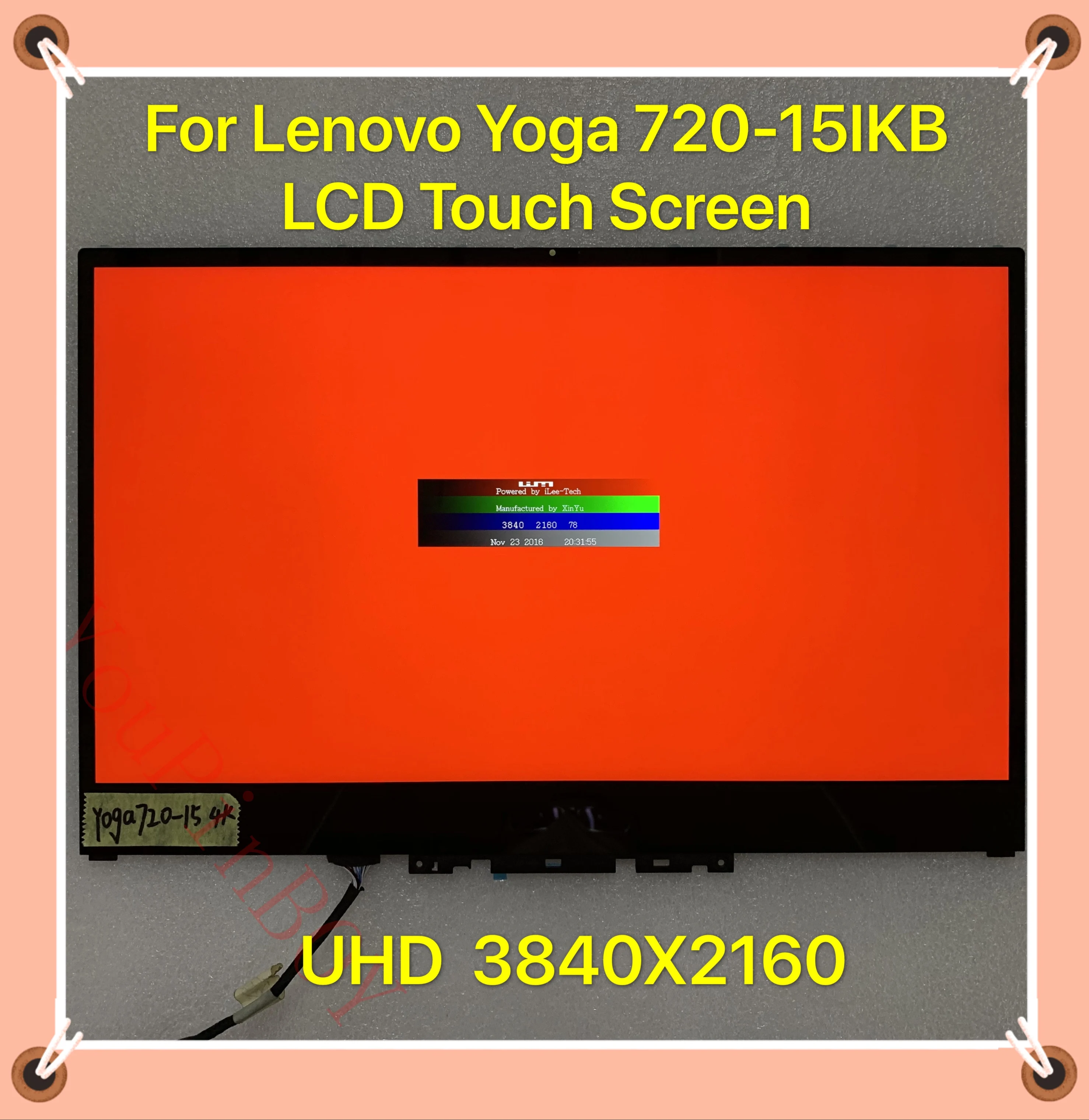 15 6 ''UHD панель для Lenovo Yoga 720-15 15IKB Yoga720 LED LCD сенсорный экран дисплей дигитайзер