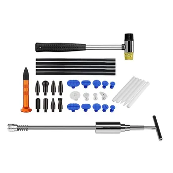 

AUTO BODY DENT REMOVAL HAIL DENT REMOVAL KIT SLIDE HAMMER TAP DOWN DENT GLUE STICKS PRO GLUE PULLER KIT DOOR DING REPAIR