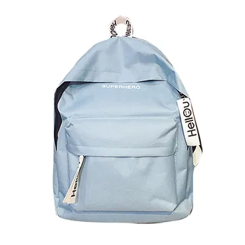 

OCARDIAN School Backpack for girls teenagers Shoulder bag Couple Schoolbag Solid Backpack Collection Luminous Bag G0821#10