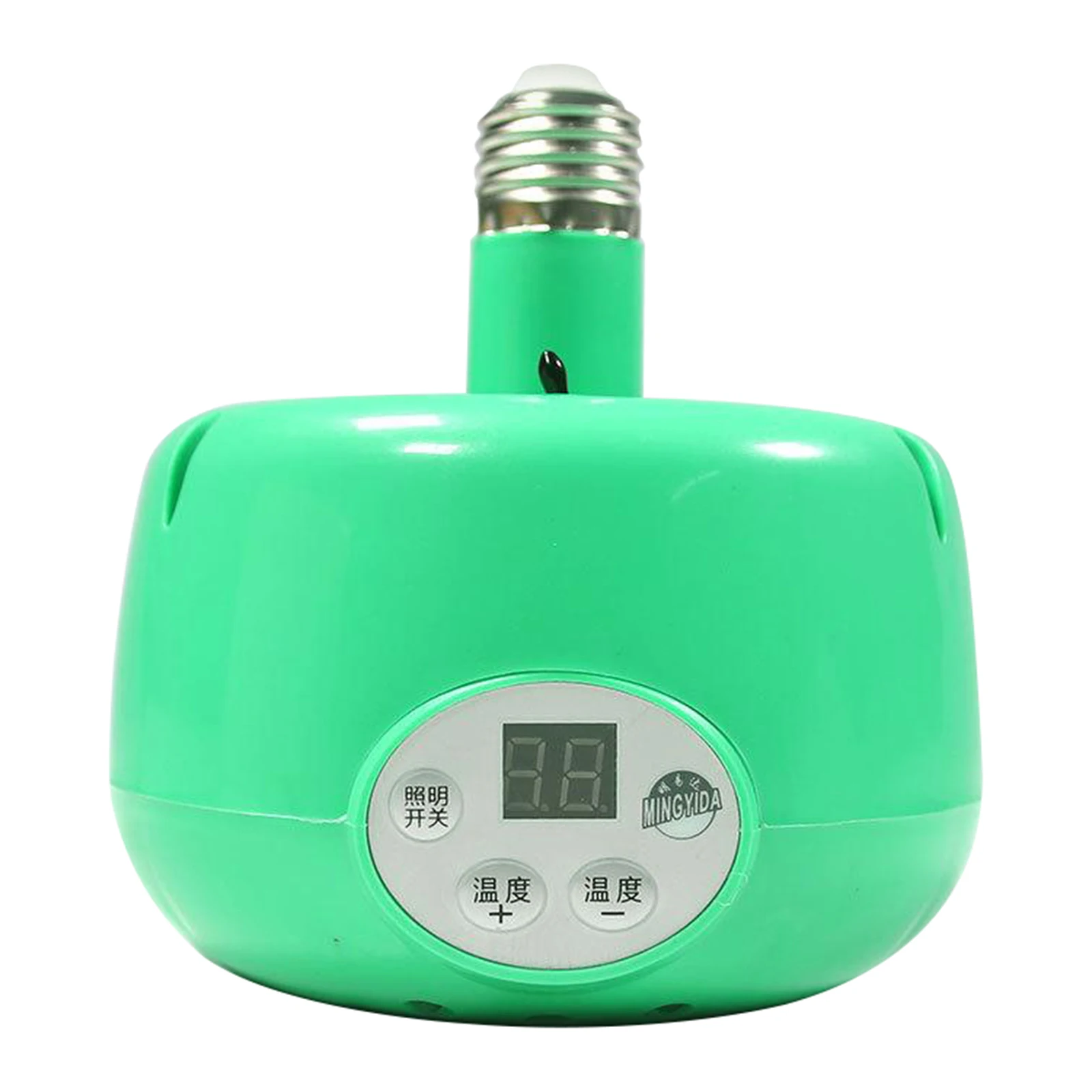 Durable 300W Safe Chicken Coop Pet Heater Livestock Heating Lamp Fan Tool 220V Automatic Temperature Control LED Light