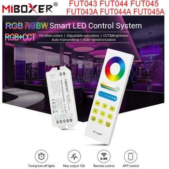 

Miboxer FUT043 FUT044 FUT045 RGB RGBW RGB+CCT Function LED Controller Smart LED Control System for 5050 2835 3528 LED Strip Ligh