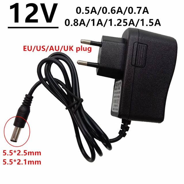 Volt Acuniversal 12v Switching Power Supply 0.5a-1.5a, Eu 220v To 12v  Ac/dc Adapter