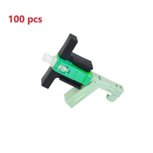 

100Pcs High Quality SC/APC SM Single Mode Optical Connector FTTH Tool Cold Connector Tool Fiber Optic Embedded Fast Connnector