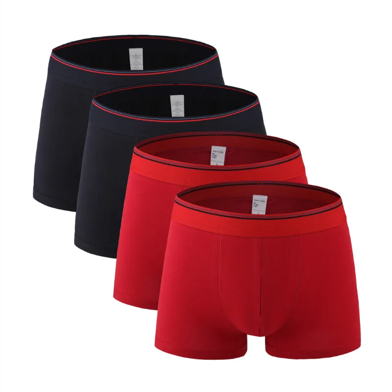 4Pcs 2425 Mix B25 4 шт./лот,, качественные хлопковые мужские боксеры, шорты, популярный бренд, модное сексуальное мужское нижнее белье, мужские трусы-боксеры, большие размеры - Цвет: 4Pcs 2425 Mix B25