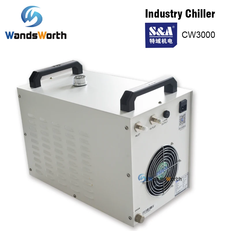 Wandsworth S&A CW3000 промышленный охладитель воды для CO2 лазерной гравировки и резки охлаждения 60 Вт 80 Вт лазерная трубка 110 В/220 В
