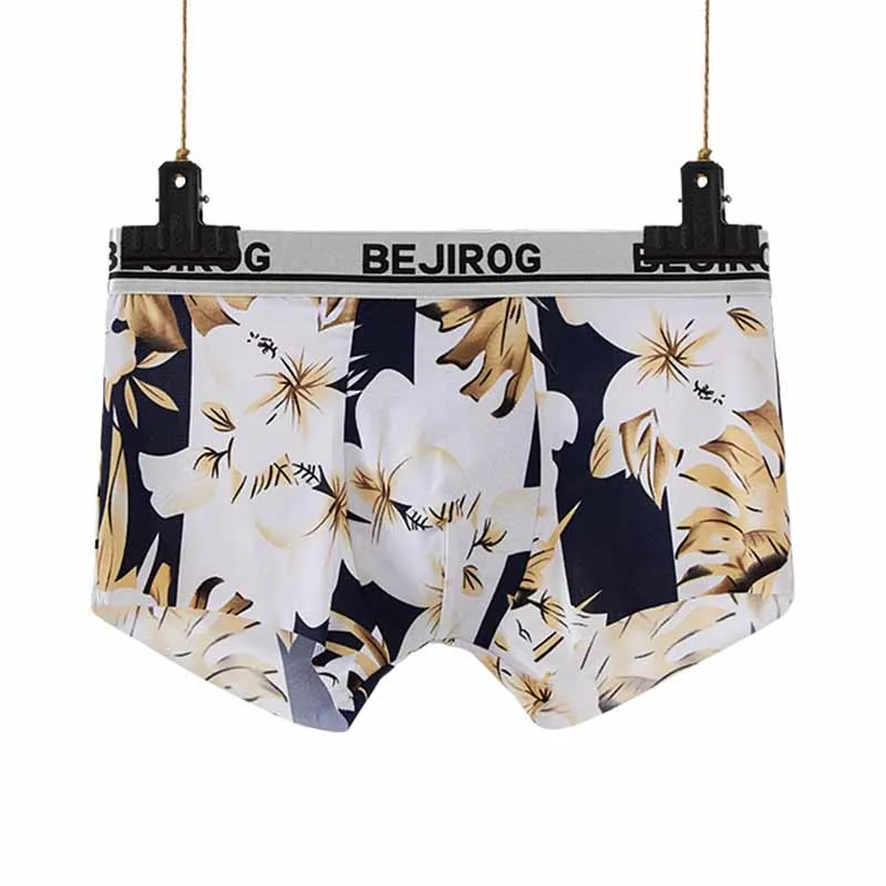 Сексуальные мужские трусы дышащие Бесшовные эластичные Bedruckte Herren-Boxershorts Atmungsaktiv Nahtlose unterwyasche