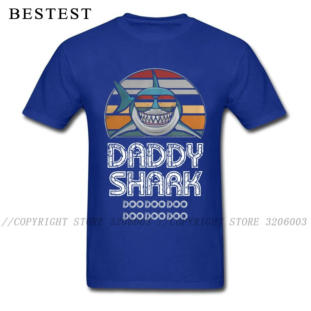 Футболка на День отца мужские топы с надписями футболка надписью Daddy Shark подарок