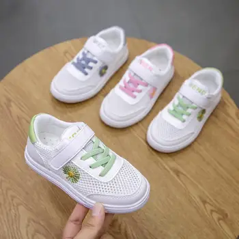 

Children Sports Shoes Casual Boys Sneakers Fashion Matched Color Breathable Net Cloth Autumn Kids Girls Running Shoes