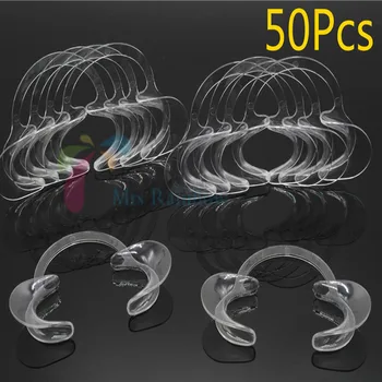 

50/Pcs Dental Oral Care C-Shape Cheek Retractor Intraoral Mouth Openers Autoclavable Large Size Dentist Lab Tools