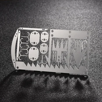 Survival Tool Card 22 In 1 Survival Card-Multi Purpose Pocket Tool Stainless Steel Survival Camping Hiking Fishing Hunting Tools 3