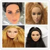 Long Hair Princess Lady Doll Heads Black White Brown Skin Doll Heads Pink Gold Purple Hair Doll Parts DIY Dressing Gift Toys ► Photo 1/6