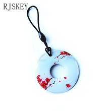 13,56 МГц MF 1K S50 FM11RF08 F08 NFC прозрачные тропы клейкая карточка радиочастотные бирки для ключей брелок маркер перезаписываемый брелок для ключей