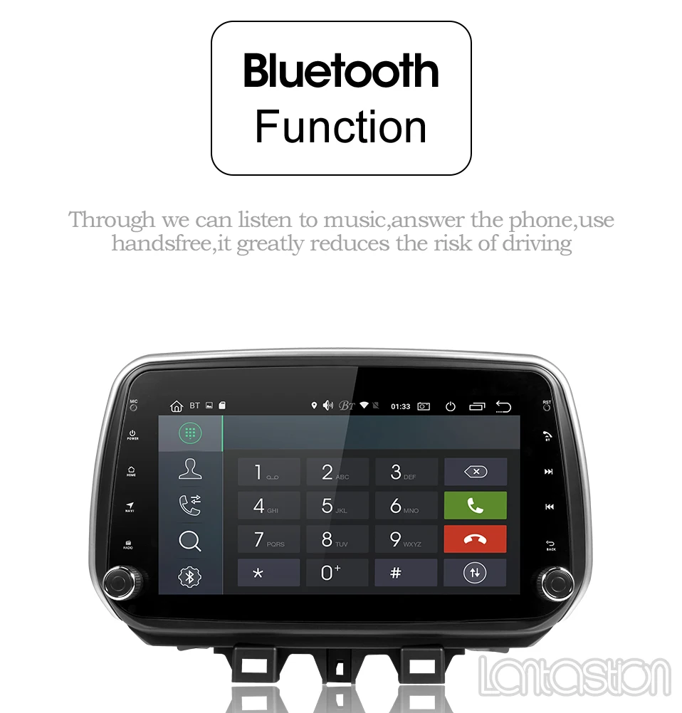 Sale Android 9.0 car dvd gps player for hyundai Tucson ix35 2018 car dvd gps navigation raido video  player 1 din car stereo 5