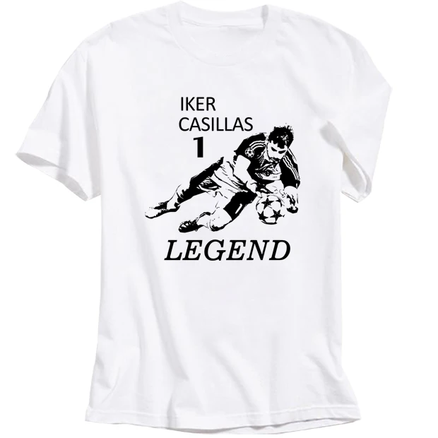 3 Новинка iker casillas 1 модная футболка с рисунком легенды хлопковая футболка с короткими рукавами для испанских фанатов подарок - Цвет: 3