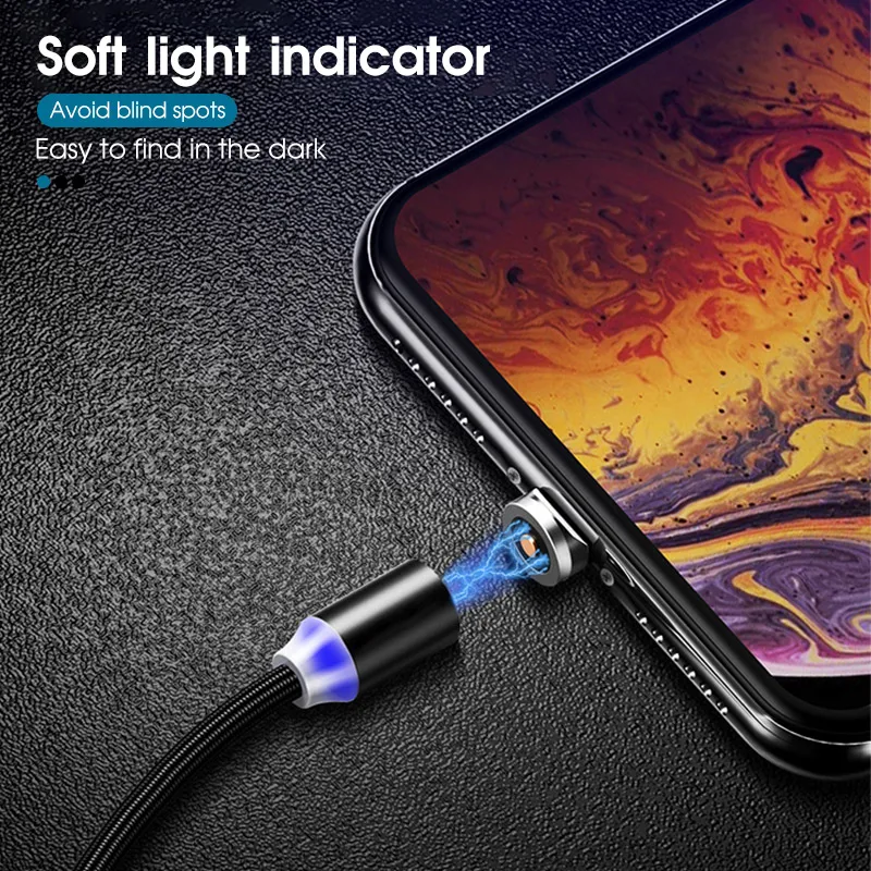 2 м Магнитные кабели для мобильных телефонов для iphone 11 Pro Max type C Micro USB зарядное устройство для samsung провод шнур Магнит кабель для быстрой зарядки