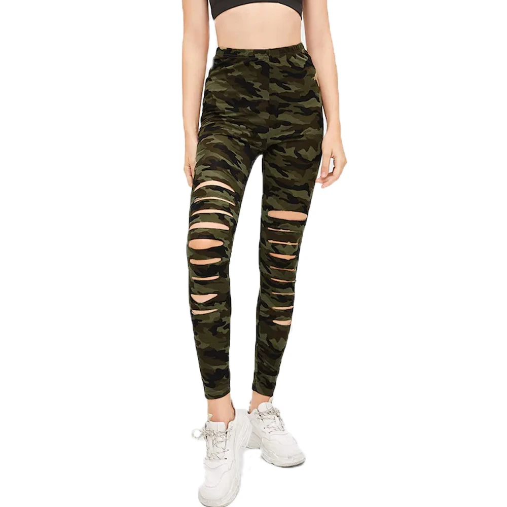 high waisted camo jeggings