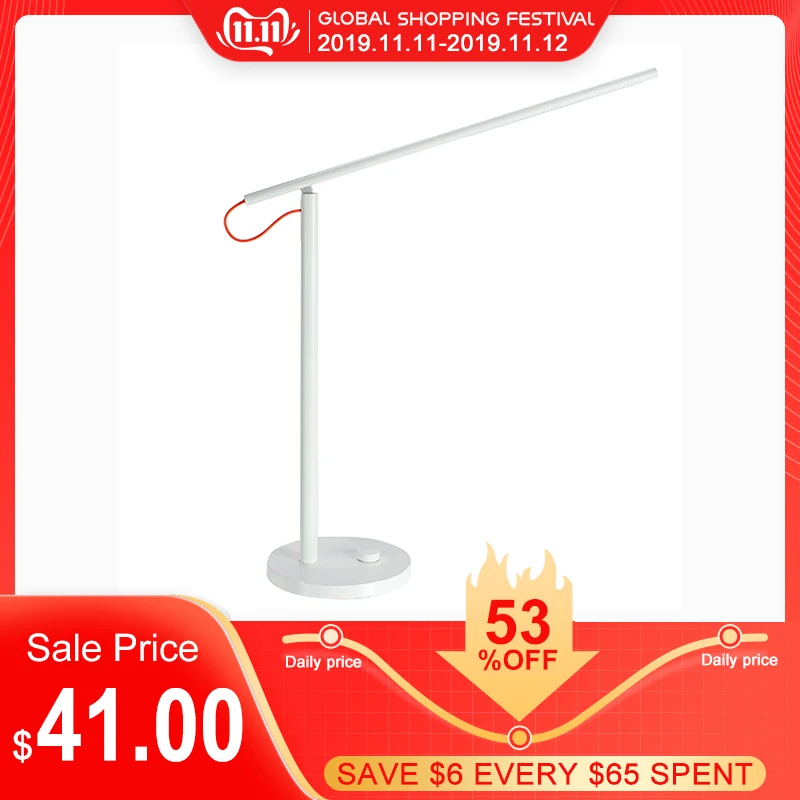 Preise Xiaomi Mijia MJTD01SYL 9W Smart Tisch Schreibtisch Lampe 1S 4 Beleuchtung Modi Dimmen Lesen Licht APP Drahtlose Steuerung augenschutz