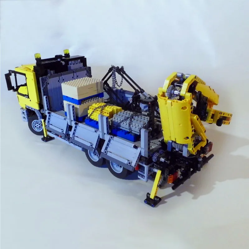 Новая техника MOC 4156 человек транспорт Грузовик мощность функция RC Мотор строительные блоки для автомобилей игрушки развивающие Дети подарки на день рождения